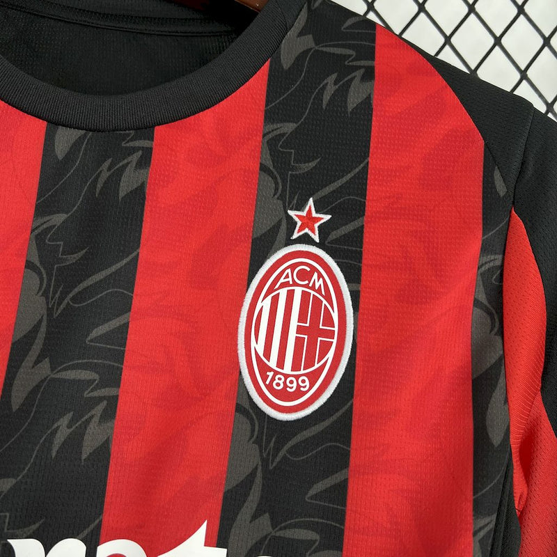 CAMISOLA MILAN 25/26 VERMELHO E PRETO