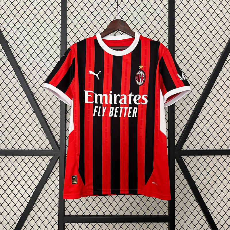CAMISOLA MILAN 24/25 VERMELHO E PRETO