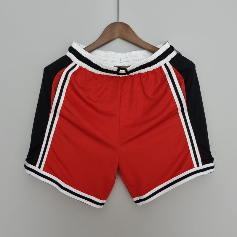 CALÇÃO CHICAGO BULLS BLACK RED NBA