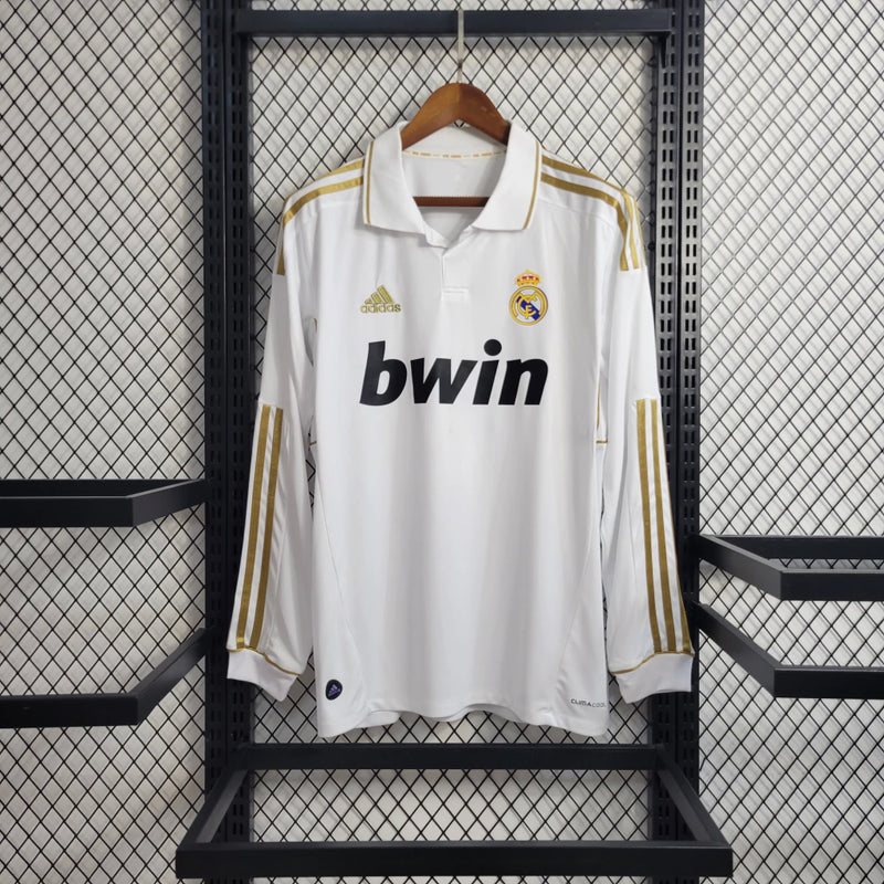 CAMISOLA RETRÔ REAL MADRI  11/12 MANGA COMPRIDA