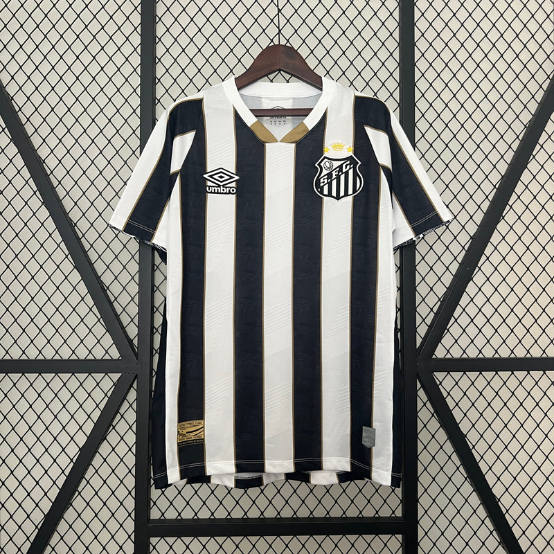 CAMISOLA SANTOS 24/25 PRETO E BRANCO