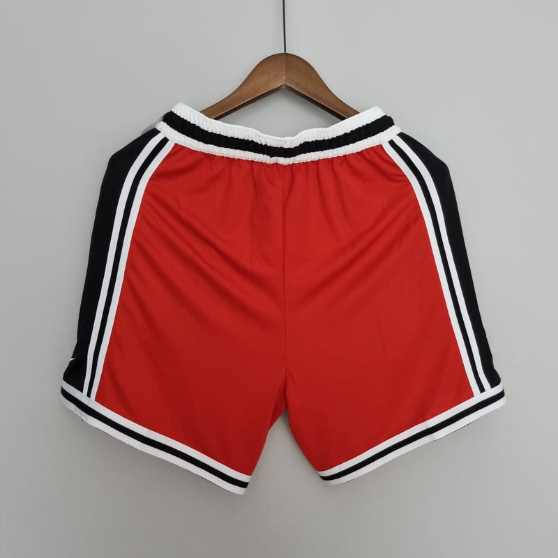 CALÇÃO CHICAGO BULLS BLACK RED NBA