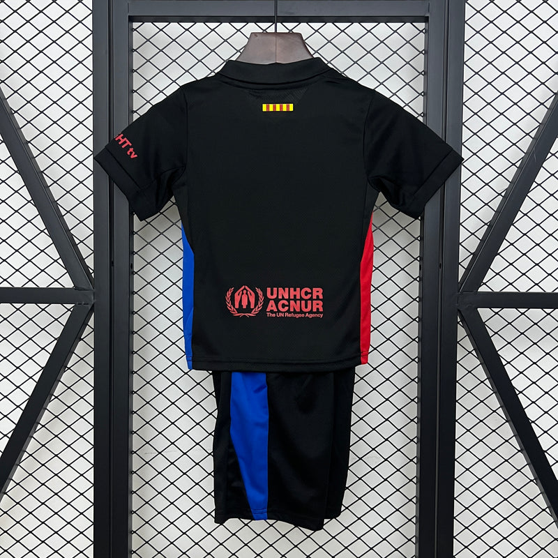 KIT INFANTIL DO BARCELONA 25/26 PRETO