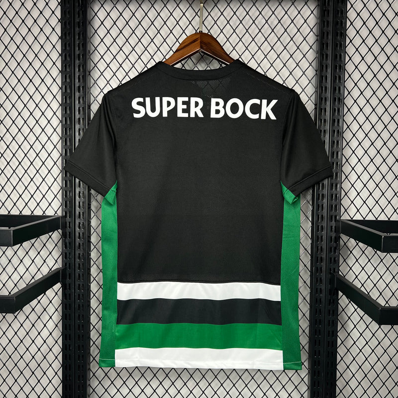 CAMISOLA SPORTING 24/25 VERDE E PRETO
