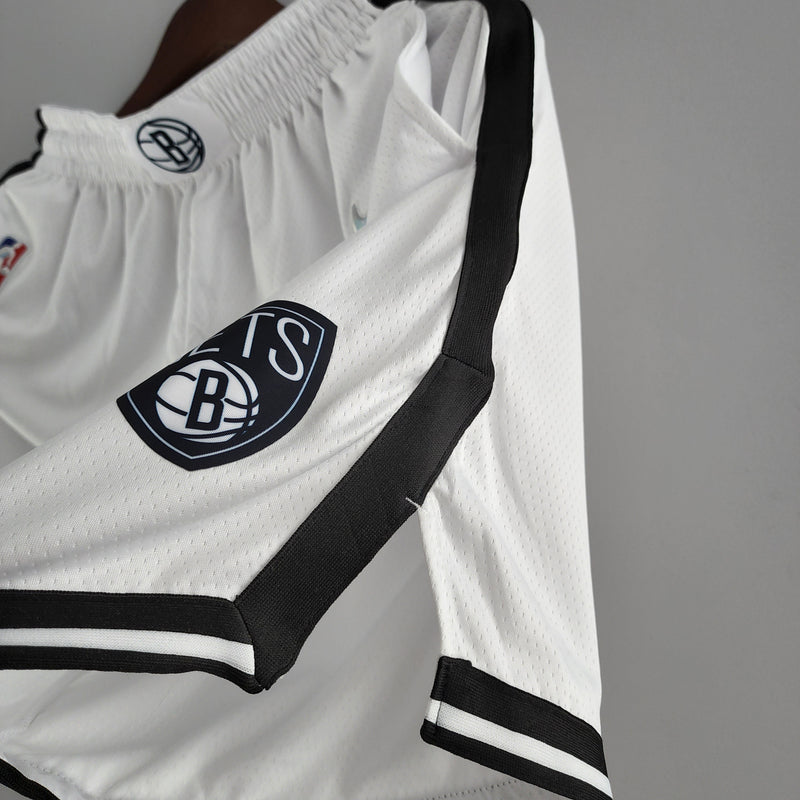CALÇÃO 75TH ANNIVERSARY BROOKLYN NETS WHITE NBA