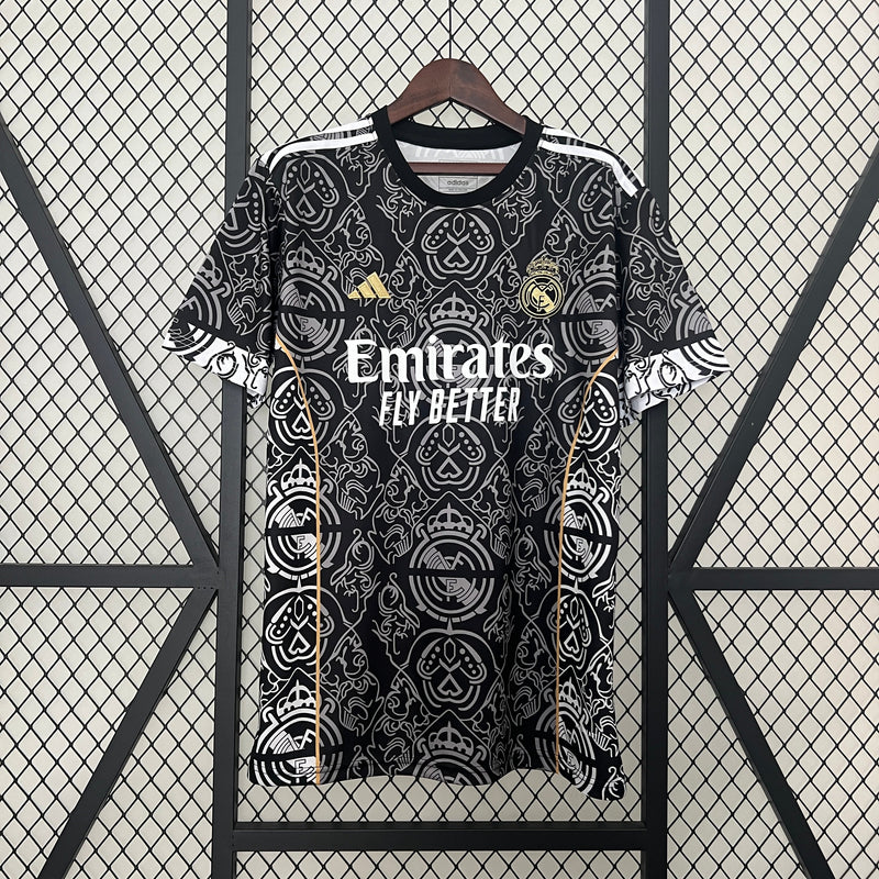 CAMISOLA REAL MADRID 23/24 PRETO EDIÇÃO ESPECIAL