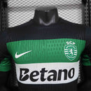 CAMISOLA VERSÃO PLAYER DO SPORTING 25/26 VERDE E PRETO