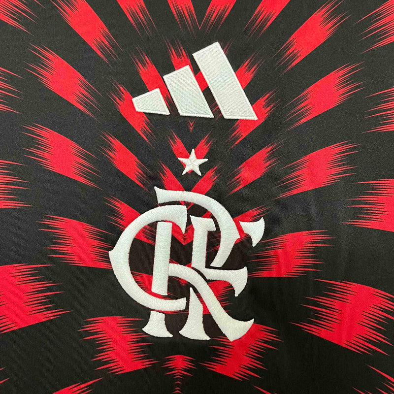 CAMISOLA FLAMENGO 25/26 VERMELHO E PRETO TREINO
