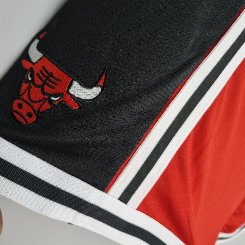 CALÇÃO CHICAGO BULLS BLACK RED NBA