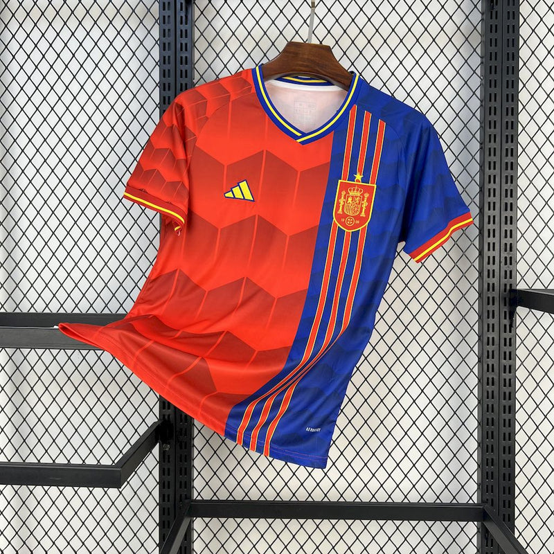 CAMISOLA ESPANHA 25/26 VERMELHO E AZUL