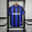 CAMISOLA RETRÔ DO INTER DE MILAN 99/00 AZUL E PRETO