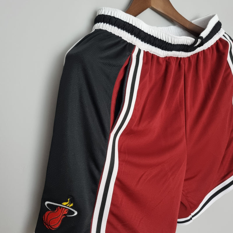 CALÇÃO MIAMI HEAT RED BLACK NBA