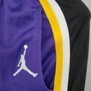 CALÇÃO LOS ANGELES LAKERS PURPLE BLACK SIDE NBA