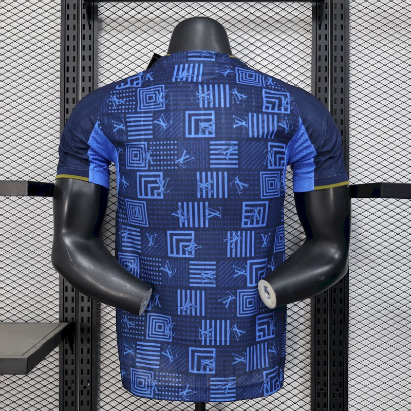 CAMISOLA VERSÃO PLAYER DO REAL MADRID 24/25 AZUL LV