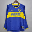 CAMISOLA RETRÔ BOCA JUNIORS 03/04 MANGA COMPRIDA
