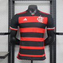 CAMISOLA VERSÃO PLAYER DO FLAMENGO 24/25 VERMELHO E PRETO