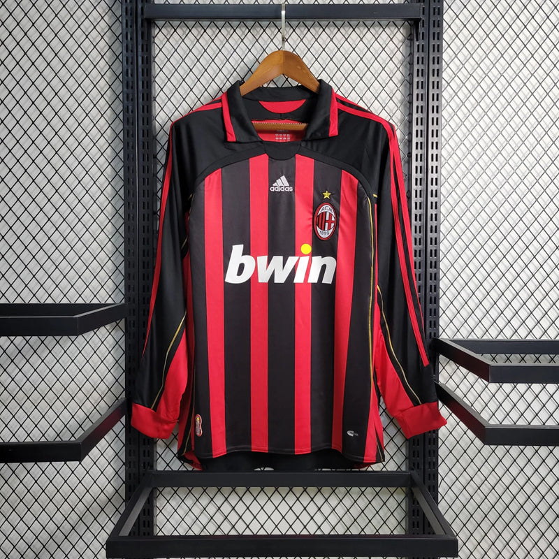 CAMISOLA RETRÔ MILAN RETRÔ 07/08 MANGA COMPRIDA