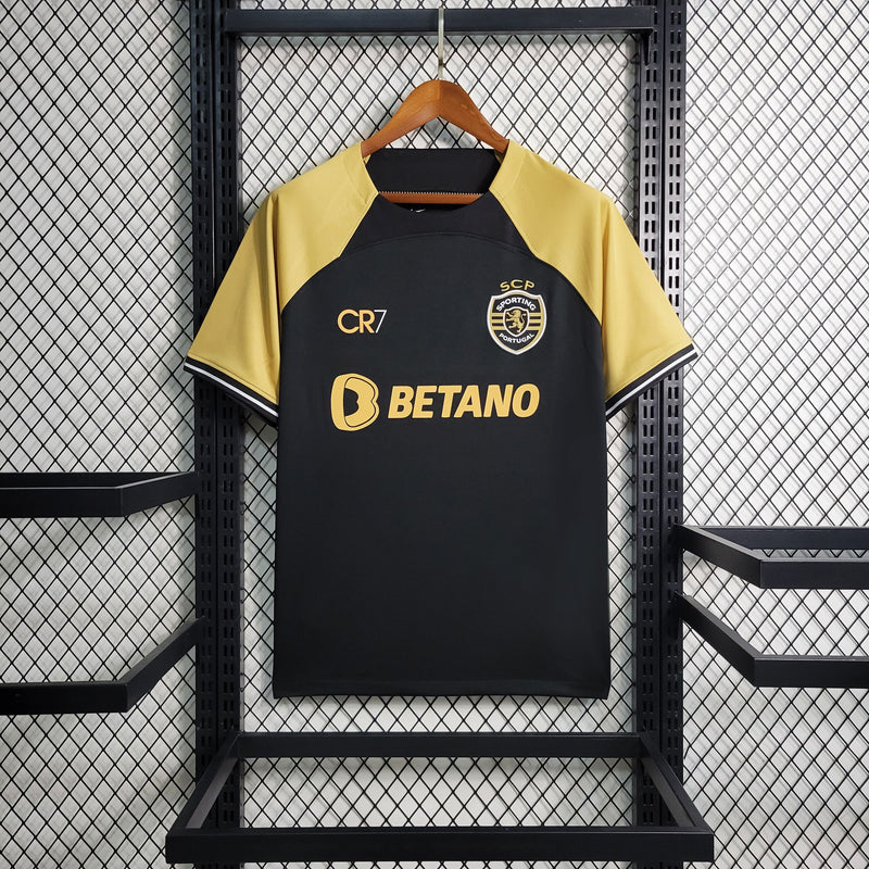 CAMISOLA  SPORTING 24/25 PRETO E BEGE
