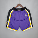 CALÇÃO LOS ANGELES LAKERS PURPLE BLACK SIDE NBA