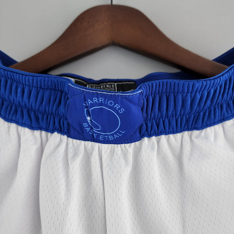 CALÇÃO GOLDEN STATE WARRIORS WHITE BLUE NBA