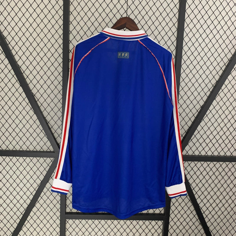 CAMISOLA RETRÔ FRANÇA 1998 MANGA COMPRIDA