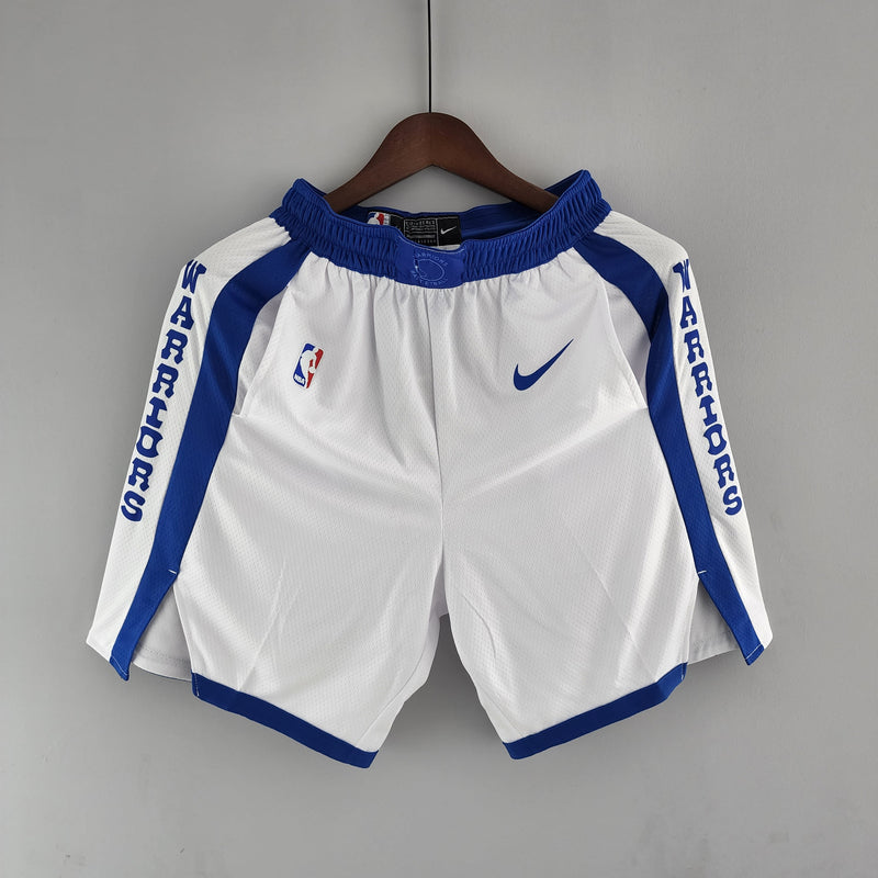 CALÇÃO GOLDEN STATE WARRIORS WHITE BLUE NBA