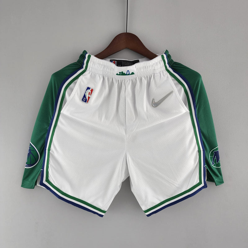 CALÇÃO DALLAS MAVERICKS URBAN EDITION WHITE GREEN NBA