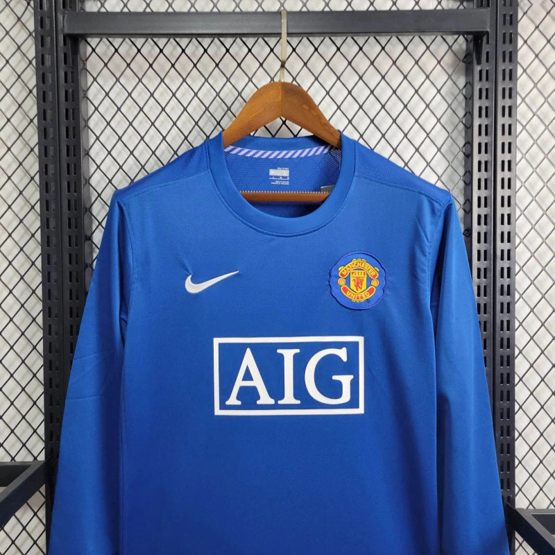 CAMISOLA RETRÔ MANCHESTER UNITED II 07/08 MANGA COMPRIDA