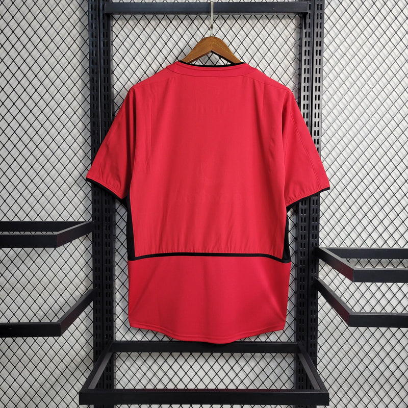 CAMISA RETRÔ DO MANCHESTER UNITED 02/04 VERMELHO