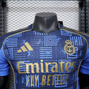 CAMISOLA VERSÃO PLAYER DO REAL MADRID 24/25 AZUL LV