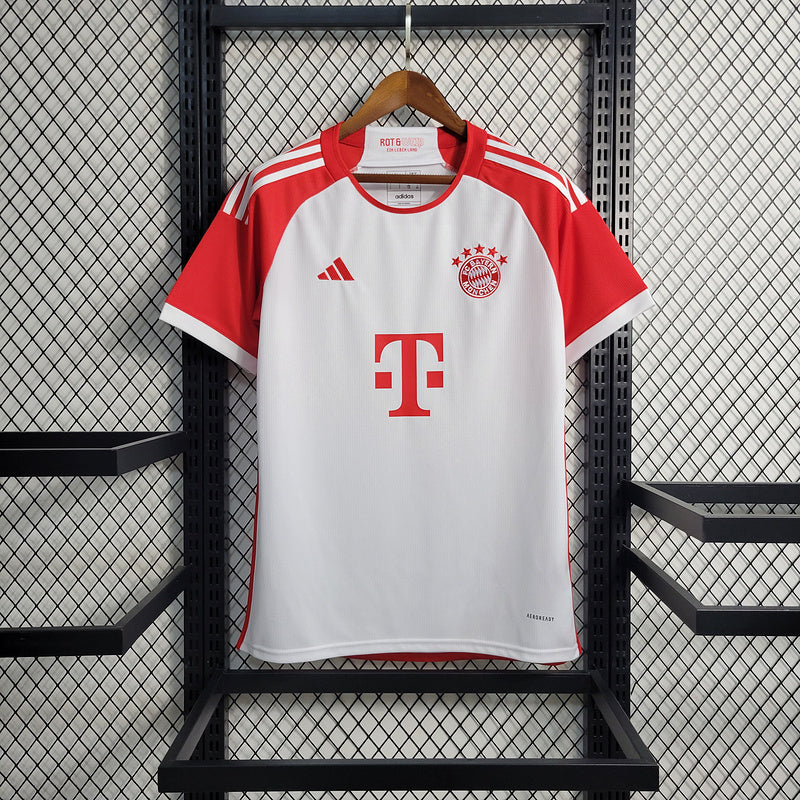 CAMISOLA BAYERN MUNICH 24/25 BRANCO E VERMELHO