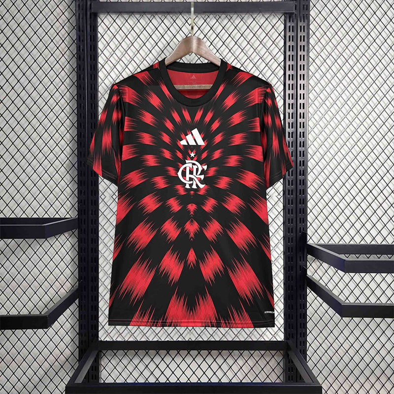 CAMISOLA FLAMENGO 25/26 VERMELHO E PRETO TREINO