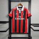 CAMISOLA RETRÔ DO MILAN 12/13 VERMELHO E PRETO
