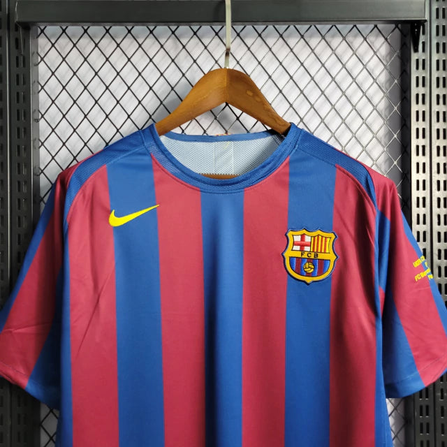 CAMISOLA RETRÔ BARCELONA UEFA CHAMPIONS LEAGUE  2006