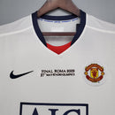 CAMISOLA RETRÔ MANCHESTER UNITED BRANCA 07/08 MANGA COMPRIDA
