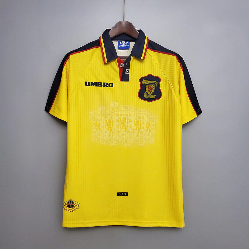 CAMISOLA RETRÔ ESCÓCIA AMARELA 96/98