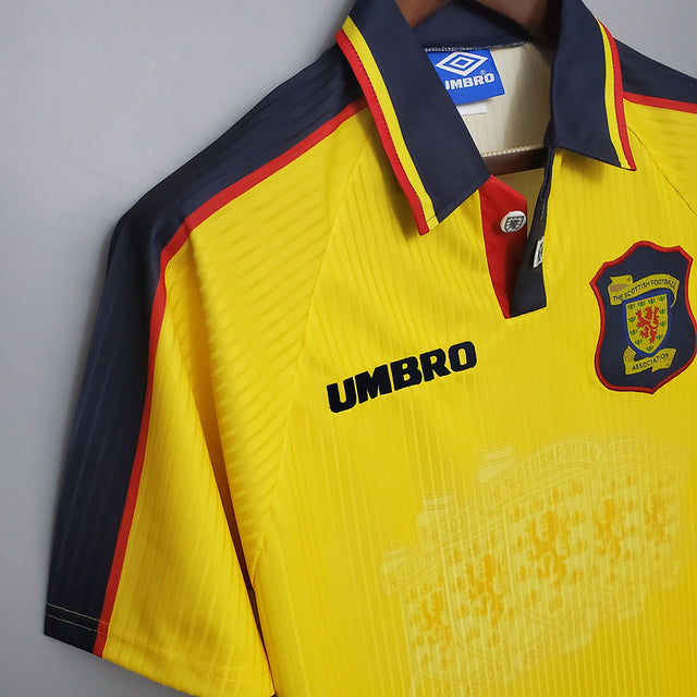 CAMISOLA RETRÔ ESCÓCIA AMARELA 96/98