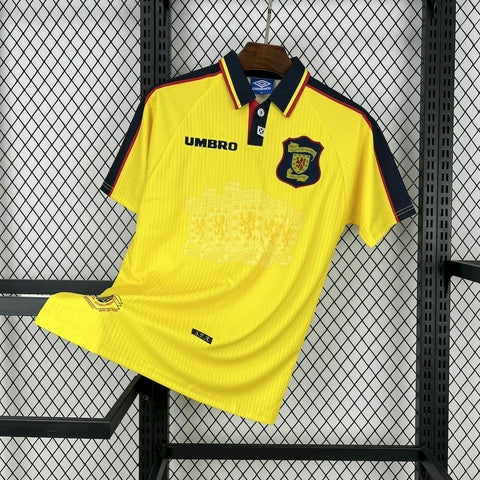 CAMISOLA RETRÔ ESCÓCIA AMARELA 96/98