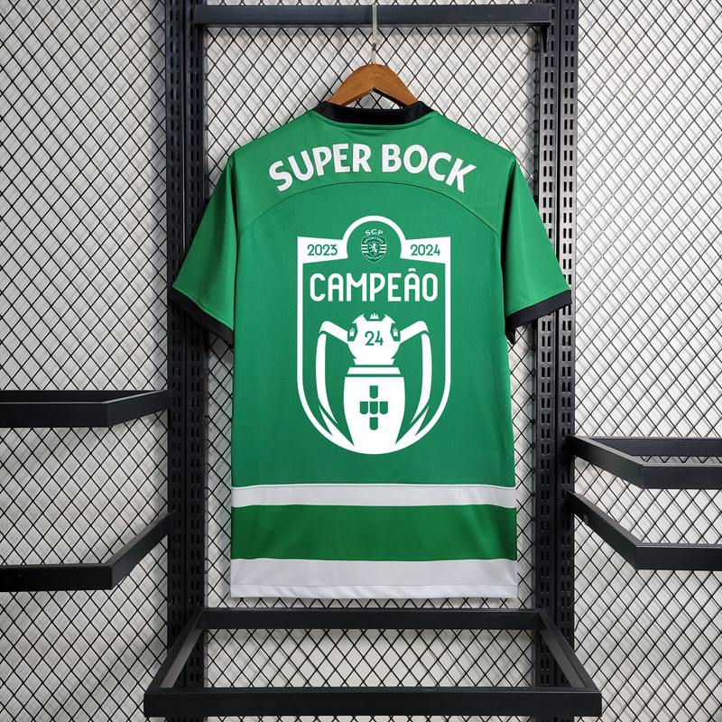 CAMISOLA SPORTING 23/24 VERDE E BRANCO II