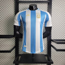 CAMISOLA VERSÃO PLAYER DA ARGENTINA 24/25 AZUL E BRANCO