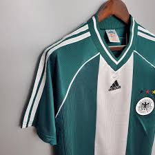 CAMISOLA RETRÔ ALEMANHA II BRANCA E VERDE  1998