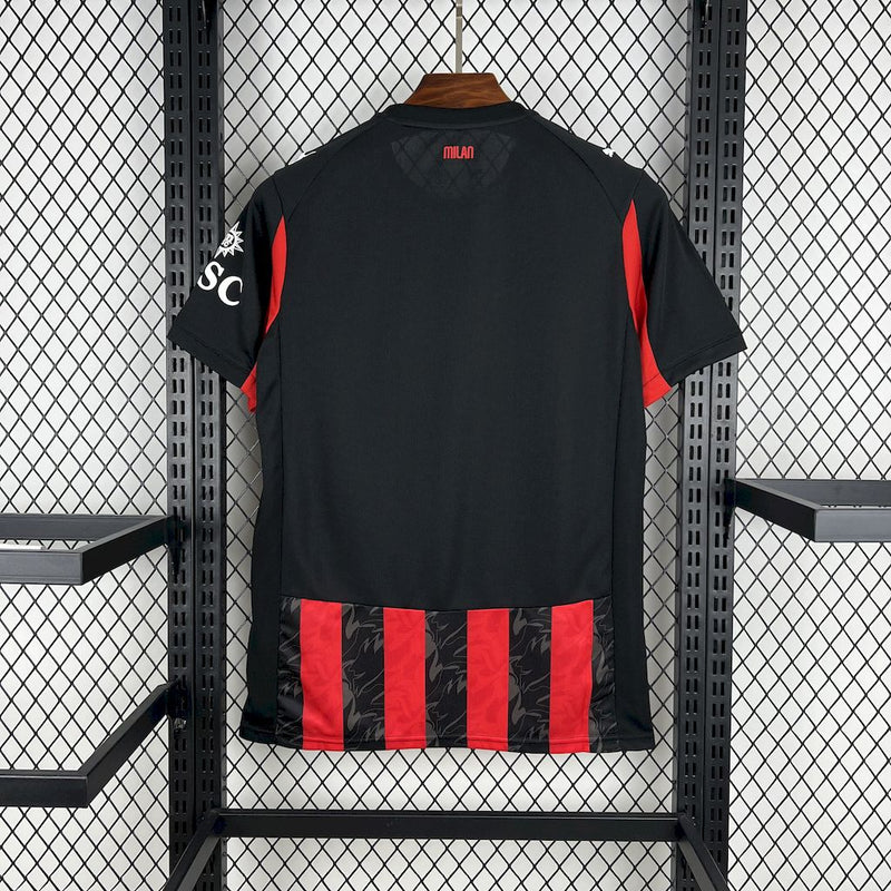 CAMISOLA MILAN 25/26 VERMELHO E PRETO