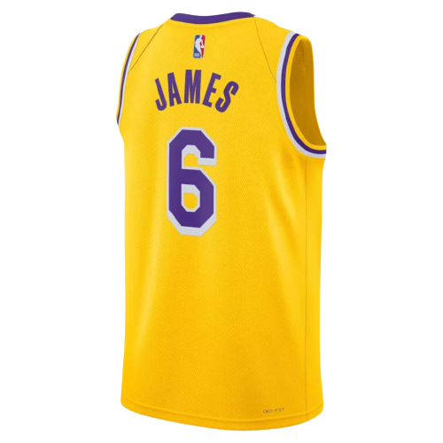 REGATA LOS ANGELES LAKERS- LEBRON JAMES 2022/23 SWINGMAN JERSEY - AMARELA