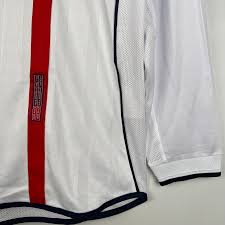 CAMISOLA RETRÔ INGLATERRA 2002 MANGA COMPRIDA
