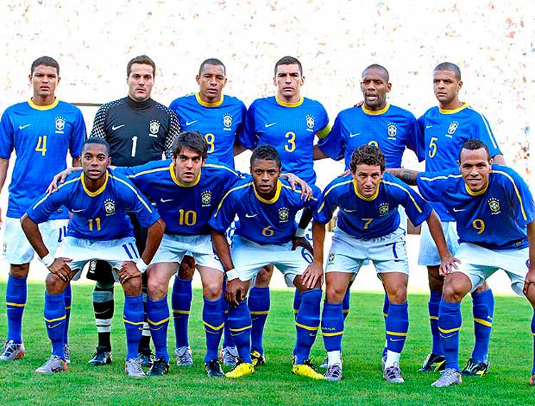 CAMISOLA RETRÔ BRASIL II  2010 - AZUL