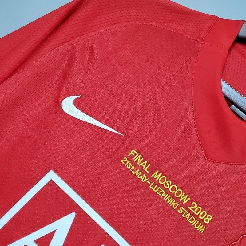 CAMISOLA RETRÔ MANCHESTER UNITED 07/08 FINAL DA CHAMPIONS LEAGUE