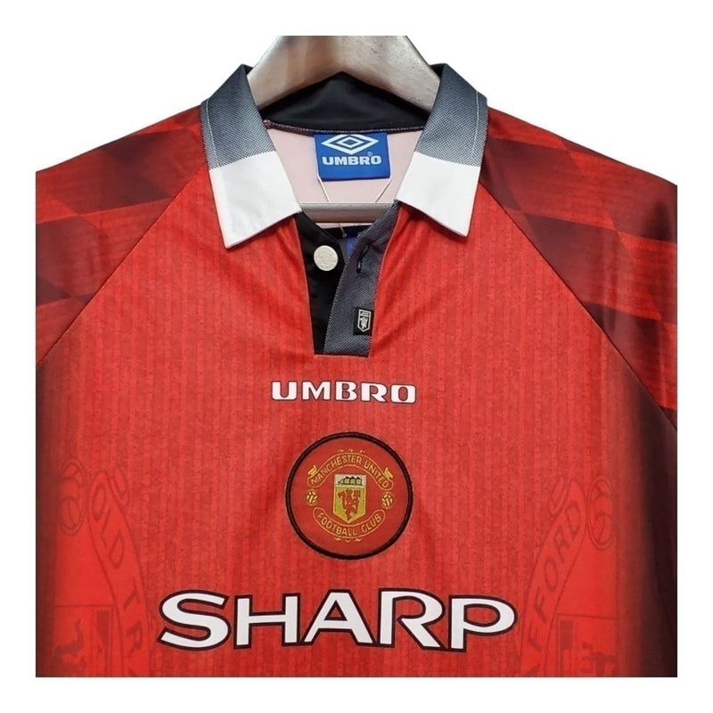 CAMISOLA RETRÔ MANCHESTER UNITED 1996 MANGA COMPRIDA