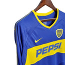CAMISOLA RETRÔ BOCA JUNIORS 03/04 MANGA COMPRIDA